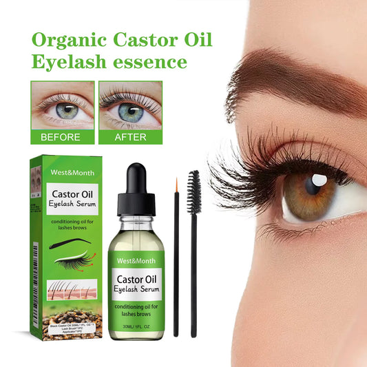 1/2/5Pcs 2024 New Castor Oil Stimulates the Growth of Eyelashes Eyebrows and Hair Skin Moisturizing and Hair Care Set 30Ml